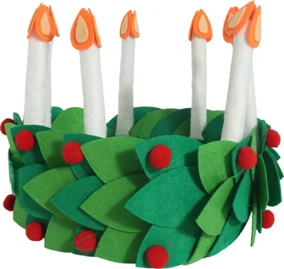 Produktbild von Weihnachtskrone, Kerzenhalter, Filzstirnband, festlicher Kranz, handgefertigter Filz-Weihnachtshut, dekoratives Zubehör, Cosplay-Zubehör