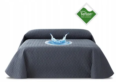 Produktbild von Belmarti Steppdecke wasserabweisend Teflon 200 x 270 cm Grau