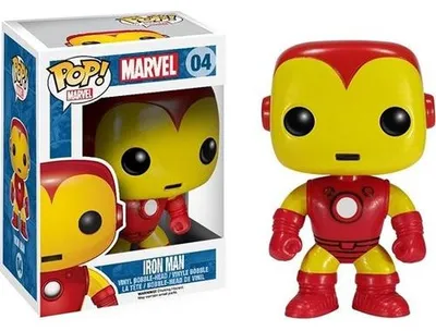 Produktbild von Pop! Marvel #4: Iron Man Vinyl Bobble-Head Wackelkopf Funko Avengers