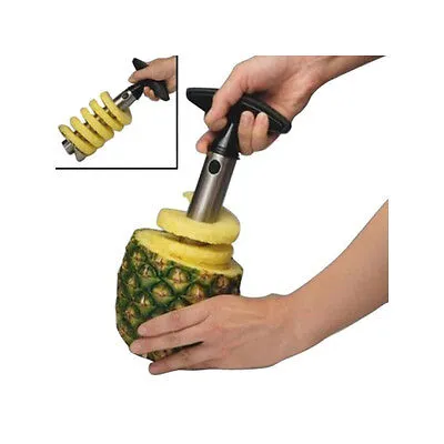 Produktbild von Edelstahl Ananasschneider Ananas Entkerner Schäler Ananasteiler Zerkleinerer