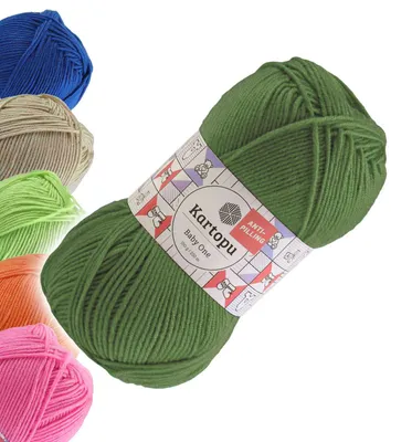 100g Strickgarn Kartopu BABY ONE Antipilling grün