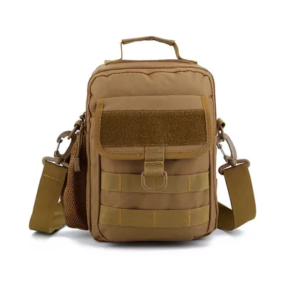Produktbild von Taktische Multifunktionstasche in Coyote Tan (Beige) - EDC Tasche nutzbar als Brusttasche, Schultertasche, Handtasche oder Umhängetasche