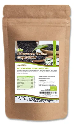 Produktbild von Mynatura  Schwarzer Sesam  – ab 1000g - 1 Beutel (1000g)