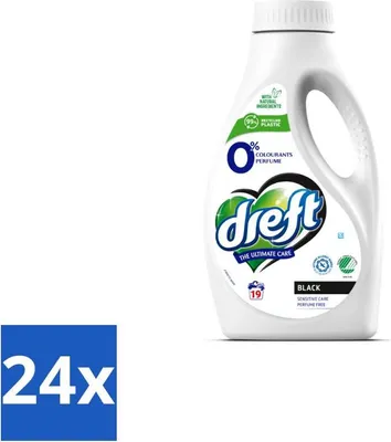 Produktbild von Dreft – Flüssigwaschmittel – 0 % dunkle Wäsche – Farbschutz – 19 Wäschen - Vorteilspack - 24 Stücke