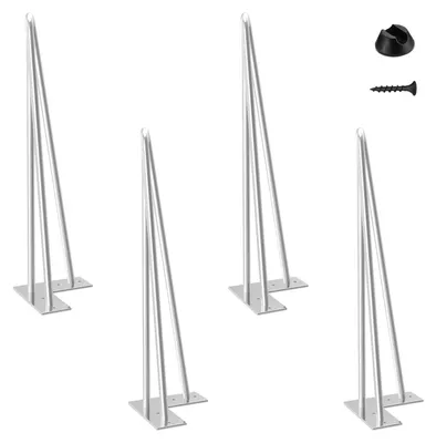Image de Omgoods - Lot de 4 pieds de table en forme de pince à cheveux, pour meubles
