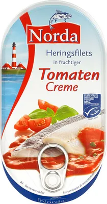Produktbild von NORDA Heringsfilets in fruchtiger Tomaten-Creme 200g