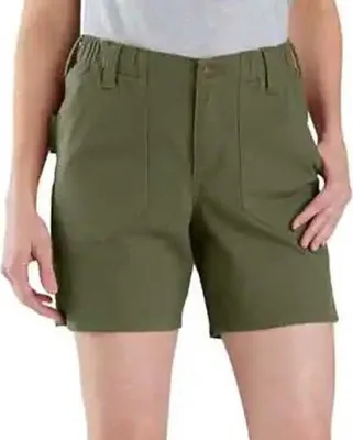 Produktbild von Carhartt Canvas Work Relaxed Fit Kurze Hose Grün 34 / Regular Grün 34
