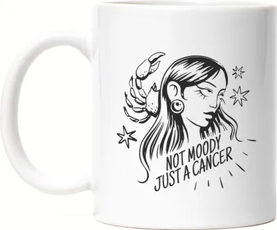 Produktbild von Krebs Sternzeichen Tasse Weiss Cancer Horoskop Geschenkidee Juni Juli Geburtstag