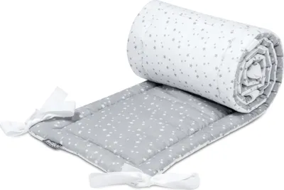 Produktbild von Bellochi Kantenschutz Baby Babybett Umrandungen Nestchen Kopfschutz Gitterbett Umrandung 180x30 cm für Kinderbett mit Rausfallschutz Baby Beistellbett 120x60 cm - polaris
