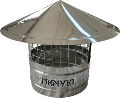 Produktbild von 200mm Schornsteinhaube Mit Vogelschutz Edelstahl Kaminaufsatz Kaminhaube Regenhut
