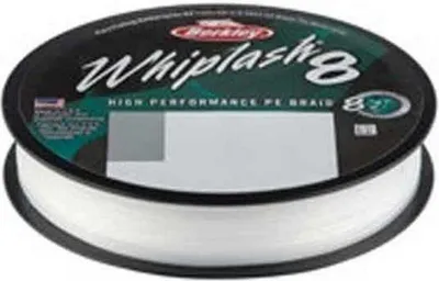 Imagen del producto de Berkley WHIPLASH 8 - Línea de pesca trenzada de 150 metros, diámetro/resistencia: 0.18 mm / 23.3 kg, color: transparente