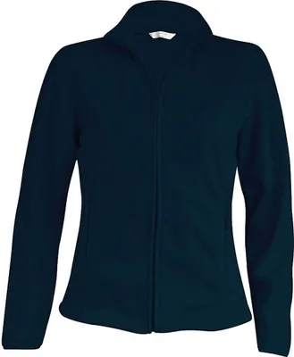 Produktbild von Kariban Damen Fleece Jacke Micro Fleecejacke Windjacke Winterjacke, Größe:3XL, Farbe:Navy Blau