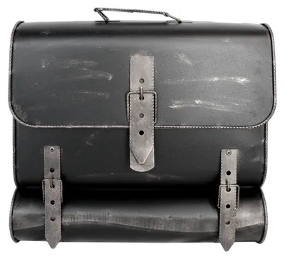 Briefkasten antiker Schulranzen von HMF mit 36 cm Breite in Silber
