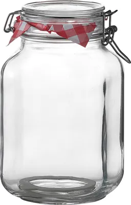 Produktbild von 6er Set Drahtbügelgläser 2000 ml, Vorratsgläser mit verbundenem Deckel