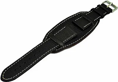 Produktbild von Uhrenarmband Kalbleder mit Unterlegteil 24mm dunkelbraun U-Boot