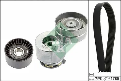 Produktbild von INA 529 0453 10 Keilrippenriemensatz für RENAULT ESPACE IV (JK0/1)