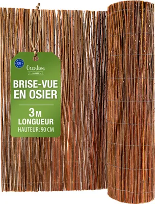 Image de Creative Home Brise-Vue en Saule pour Balcon et Terrasse 90 x 300 cm (H x L)
