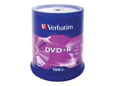 Produktbild von Verbatim DVD+R 16x 100er Spindel