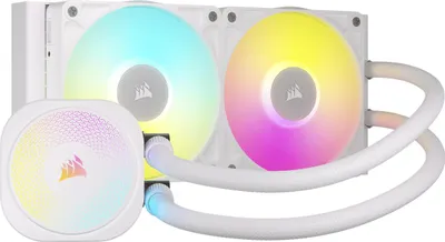 Zdjęcie produktu dla Corsair iCUE LINK TITAN RX RGB, Chłodnica cieczy all-in-one, 12 cm, 300 RPM, 2100 RPM, Biały