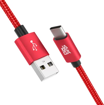 Produktbild von USB-C Kabel Nylon Schnell Ladekabel Datenkabel für Samsung Huawei HTC LG - 0,5m