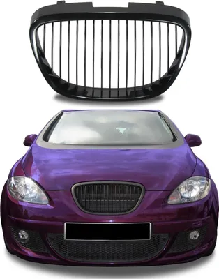 Immagine prodotto di Griglia radiatore Griglia sportiva Griglia anteriore nera per Seat Leon II 2 1P / Altea