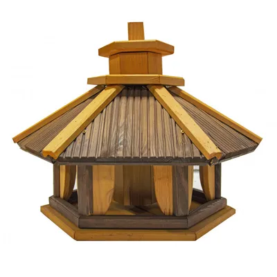 Produktbild von 4iQ Massivholz-Vogelfutterhaus SIKORKA II 38,5x33,5x39 cm