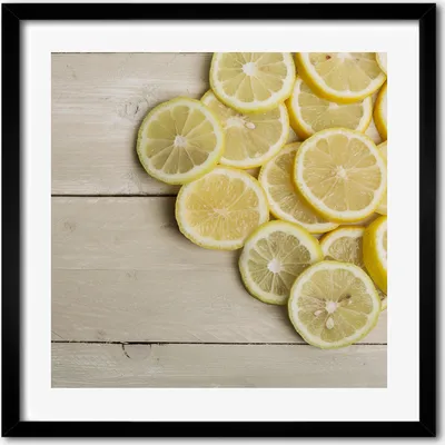 Produktbild von Bild - 50 cm x 50 cm - MDF - Rahmen, Wandkunst - Zitronenholz