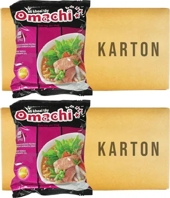 Produktbild von Omachi Mi Bo Instantnudeln Rindgeschmack 60x79g