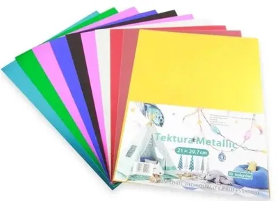 Zdjęcie produktu dla Tektura A4 lakierowana 10 kolorów