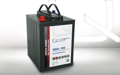 Produktbild von Q-Batteries 6GEL-180 Antriebsbatterie 6V 180Ah (5h) 205Ah (20h) wartungsfreier Gel-Akku VRLA
