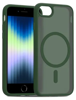 A green iPhone case is shown next to an iPhone.