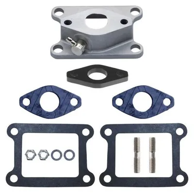 Image de Collecteur d'admission 16 mm + plaque isolante + joints pour Yamaha DT 50 R M MX (jusqu'en 2003) / RD 50 M MX DX de Citomerx