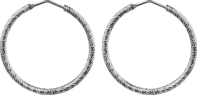 Produktbild von Celesta Silber Creolen 925 Sterling Silber rhodiniert 925/- Sterling Silber 3,5cm weiß 354210010R