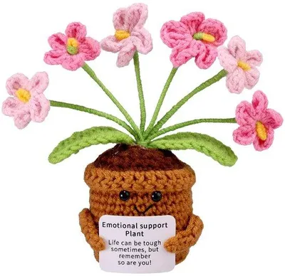 Produktbild von Emotionelle Dekoration - Bemoedigende Geschenk - Grappige Blumen - 11x9x5cm - Dekorative Blumen für Büro