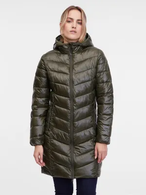 Obrázok produktu pre Khaki dámsky prešívaný kabát 36