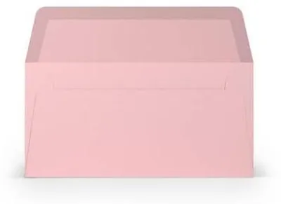 Produktbild von Briefumschläge DIN lang, 80 g/m², rosa, fensterlos, nassklebend, 5 Stück