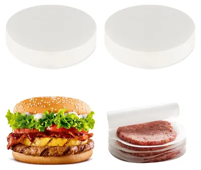 Burger-Papierblätter, 11 cm, 1000 Stück, rund