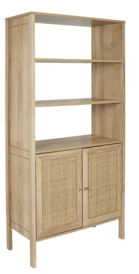 Zdjęcie produktu dla Regał na książki półka szafka drewniany 163 cm do salonu 80 cm