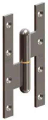 Image de Paumelle 6004 bout carré gauche NF 110x70mm - MONIN - 611220