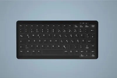 Productafbeelding van Active Key MedicalKey AK-C4110 - Toetsenbord - Desinfectiedoekje - Draadloos - 2.4 GHz - QWERTZ - Duits - Zwart