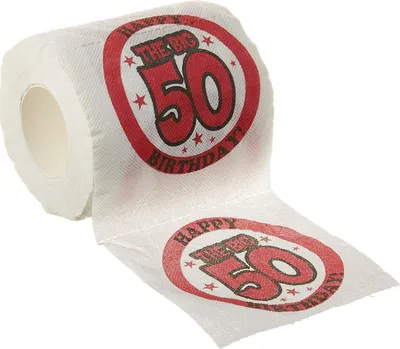 Produktbild von 50. Geburtstag Toilettenpapier
