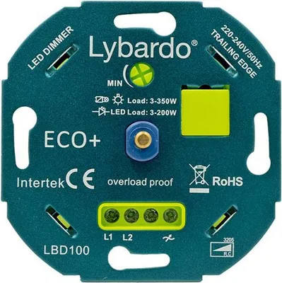 Produktbild von LED-Dimmer Lybardo Eco+ 3-200 Watt | Universal | Unterputz | Phasenabschaltung