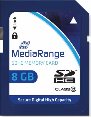 Image de Carte SDHC MEDIARANGE MR962, 8 Go