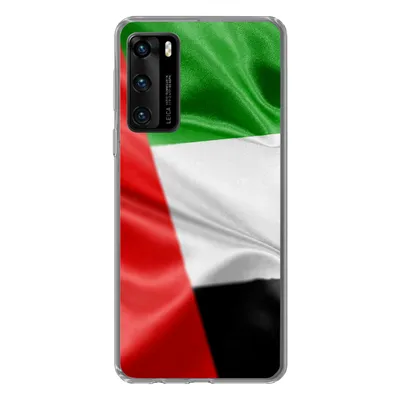 Produktbild von MuchoWow® Handyhülle Schutzhülle Hülle für Huawei P40 Die Flagge der Vereinigten Arabischen Emirate Silikon Softcase Handy Hülle - Handytasche
