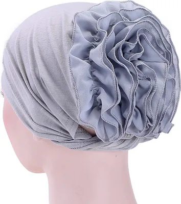 Produktbild von Frauen Lady einfarbiges Kopftuch Blumenhut Kappe Baumwolle Bandana Kopfwickel