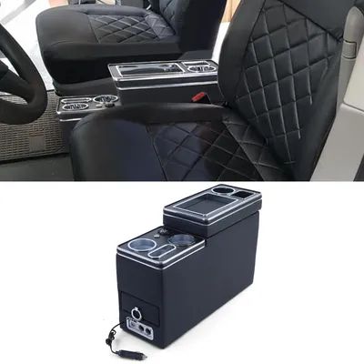 Productafbeelding van Armleuning met 5 USB-aansluitingen, opbergvak voor VW Bus T5 vanaf 2003