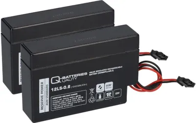 Produktbild von 2x Q-Batteries 12LS-0.8 12V 0,8Ah AGM Blei-Vlies Akku Heim & Haus
