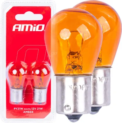 Immagine prodotto di Lampadina Py21W 12V 21W Arancione 2Pcs Approvazione Permanente