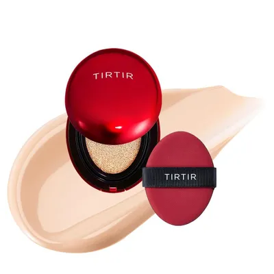Zdjęcie produktu dla TIRTIR MINI MASK FIT RED MINI CUSHION 17C PORCELAIN, 4,5g - Podkład w formie Cushion odcień 17 chłodny Porcelain - wersja mini