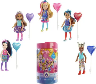Produktbild von Mattel Puppe Barbie Color Reveal Doll With 6 Surprises 3+ Yearbeschädigt